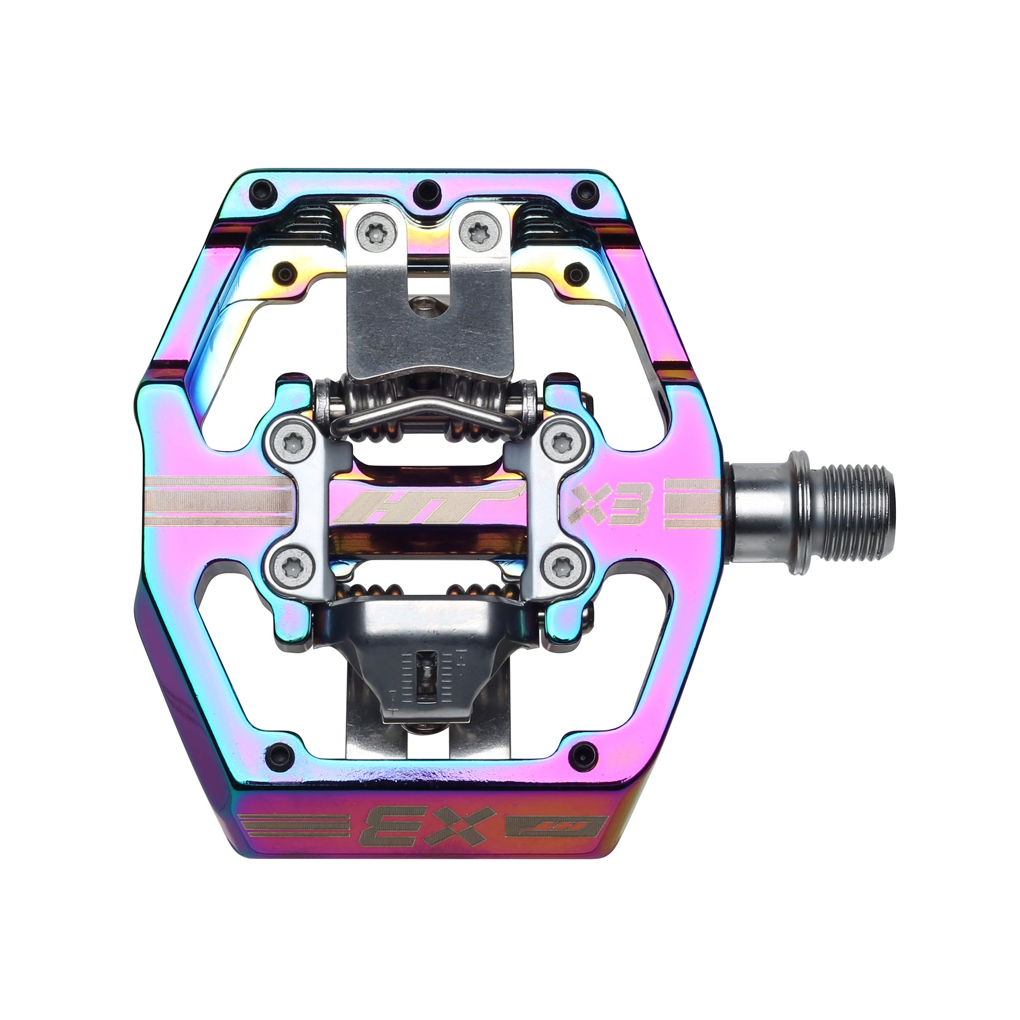 HT Components X3 Clipless Platform MTB Pedals - Oil Slick